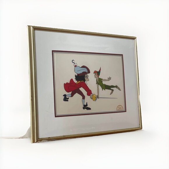 Walt Disney "Peter Pan" & Captain Hook - Limited Edition Serigraph Cel - Picture 1 of 2